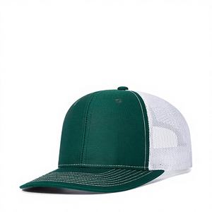 Gorra Trucker de Malla de 6 Paneles, Estilo Otoño, Nueva Colección Europa América del Norte, Ligeramente Curvada, con Bloques de Color, Transpirable, Ajustable, Unisex - Product Image 1
