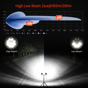 Luz LED para Motocicleta Fendinebbia, Luz <span class=keywords><strong>de</strong></span> Turismo <span class=keywords><strong>de</strong></span> Aventura, Regulable, 4.5 Pulgadas, Doble Color Ámbar Blanco, DRL, Luz Auxiliar Antiniebla, 12V - Product Image 3