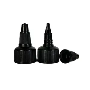 20mm 24/410 schwarze Twist-Off-Kappe obere Kappe für Gel flasche