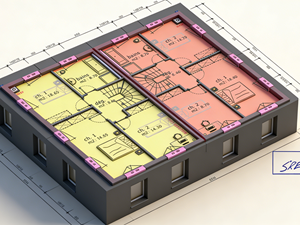 <span class=keywords><strong>Villa</strong></span> préfabriquée moderne en acier léger, ignifuge, durable, économe en énergie, design écologique, vie durable, hôtel, appartement - Product Image 3
