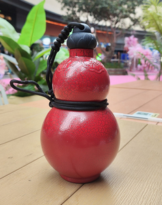 Bouteille d'eau en forme de <span class=keywords><strong>gourde</strong></span> de style chinois, thème Wukong, en Tritan sans BPA, portable, pour l'extérieur, avec calligraphie personnalisée - Product Image 2