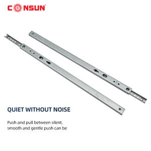 17毫米迷你滑轨16滚珠轴承45千克额定载荷厨房篮抽屉滑轨 - Product Image 4