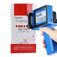 Máquina de Codificación de Fechas Portátil de 12.7MM 25.4MM de Fábrica Yaomatec, Impresora de Inyección de Tinta Manual TIJ para Bolsas de Plástico