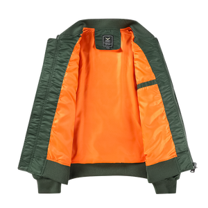 2021Tiger Mô Hình Thêu Phi Công Áo Khoác Phổ Biến Máy Bay Ném Bom Thể Thao Giản Dị Áo Khoác Nam - Product Image 3