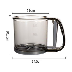 Tamiz de harina semiautomático con diseño de prensa manual Tamiz de harina transparente Herramientas para hornear antiadherentes Accesorios de <span class=keywords><strong>cocina</strong></span> - Product Image 5
