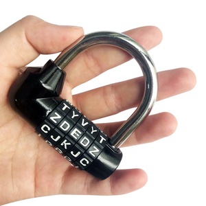 High Quality U-Shaped Combination <strong>Padlock</strong> for Fitness <strong>Gym</strong> Durable and Polished Finish Replaced 5 Letters and Numbers - Product Image 3