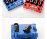 Outils d'extracteur de vis de pneu Kit de douilles torsadées pour jeu de douilles à percussion automobile Kit d'extracteur de boulons endommagés