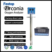 Festop Online Hoge Temperatuur Uitlaatgas Zirconia Zuurstofgasanalysator O2 Sensor Zirconia Zuurstofsonde Analysator