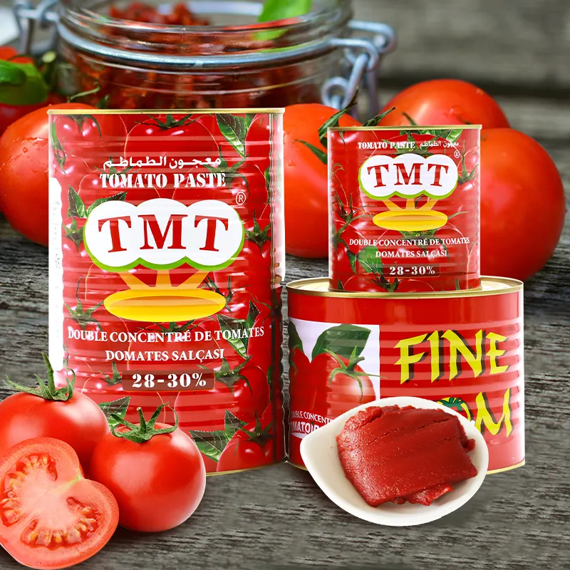 Großhandel glückliche ernte konserven tomatenmark fabriken/china umwandlung tomatenmark zu sauce lieferanten/2.2 kg * 6 kartons