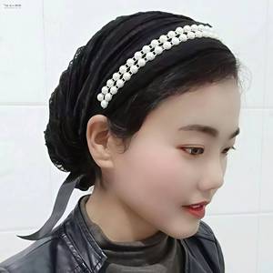 ผ้าคลุมศีรษะมุสลิม YASEEN รุ่นใหม่สำหรับฤดูร้อน ผ้าพันคอ หมวก ผ้าโพกหัว ดีไซน์ทันสมัย ประดับมุกและพู่ห้อย ระบายอากาศได้ดี ผลิตจากไนลอนที่เป็นมิตรต่อสิ่งแวดล้อม - Product Image 4