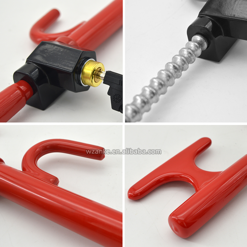 Haodele Universal T-Shaped Anti-Theft Steering Wheel Lock - Heavy Duty Vehicle Security