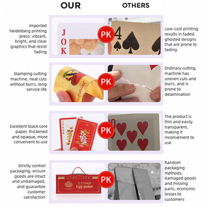 ไพ่โป๊กเกอร์กระดาษมาตรฐานรีไซเคิลสำหรับงานแสดงสินค้าการตลาดการออกแบบโลโก้แบรนด์ของคุณ - Product Image 4