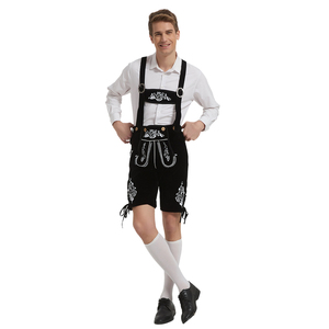 Trachten Men's Lederhosen Kniebund, Trachten Pantalon En Cuir, Costume