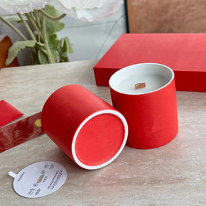 Wholesale <b>Red</b> Ceramic <b>Candle</b> Porcelain Wholesales <b>Candle</b> for Home Decor Wedding - Product Image 4