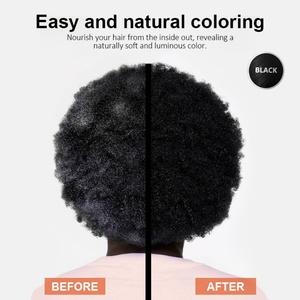 ครีมเปลี่ยนสีผมธรรมชาติ 500 มล.*2 ยี่ห้อไพรเวทเลเบล สีดำเงางามติดทนนาน สูตรแอปเปิ้ล - Product Image 6