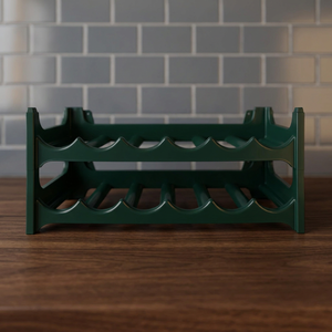 Moldica Advanced Elegant Plastic <b>Wine</b> Holder-Rectangle Shape-Blue Green-4.5 L Capacity-Double - Product Image 3
