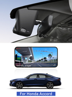 Pour Honda Accord 4G : Dashcam avant 2K, arrière 1080p, style OEM, enregistrement en boucle automatique, vision nocturne, enregistreur vidéo Plug & Play 2022-2026