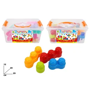 Cassettina Costruzioni 56-Piece Building <b>Blocks</b> Set For Kids Construction Toy - Product Image 3