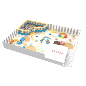 Ensemble d'équipements <span class=keywords><strong>de</strong></span> jeu intérieur avec toboggan, piscine à balles et balançoire pour enfants, tout-petits et adultes – Espace <span class=keywords><strong>de</strong></span> jeu créatif - Product Image 2