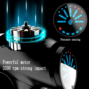 Etiqueta <span class=keywords><strong>personal</strong></span> personalizada Pistola de masaje con motor sin escobillas eléctrico inalámbrico de 8 cabezales Fabricante de masajeador profesional MOQ bajo para el cuerpo - Product Image 4