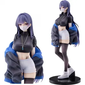 22cm MaxCute Masked Girl Yuna Collectible Model PVC Sexy Girl Model Anime Figure Cartoon Toy Statue Toy Figure Statues