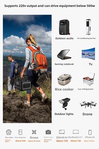Poforce Mini Portable 5000W Solar System Generator Pure Sine Wave Multi-Power Jump Car Flashlight A5 Pure Sine Wave Pro - Product Image 5