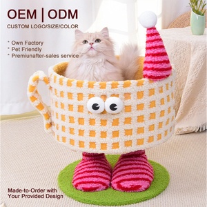 Cama para Gatos Multifuncional con Diseño de Monstruo Pequeño, Resistente al Desgaste, para Jugar, Descansar y Rascar, Todo <span class=keywords><strong>en</strong></span> Uno - Product Image 1