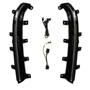 Accesorios Nuevos para BYD Denza-D9, Modificación de Rejilla Delantera Central con Luces de Circulación Diurna LED Negras ABS+LED, Intermitentes Mejorados - Product Image 5