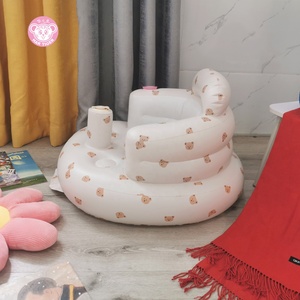 Silla de Comedor Inflable de PVC, Cómodo Sofá para Bebés y Niños, Juego de Utensilios de Cocina para Uso en Interiores y Exteriores - Product Image 5