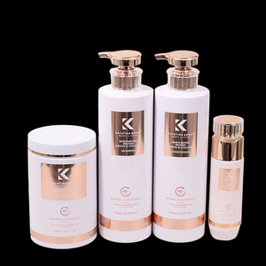 Ensemble de shampoing et après-shampoing lisse à la kératine biologique réparateur de cheveux abîmés de marque privée hydratant en profondeur renforce les soins capillaires - Product Image 1