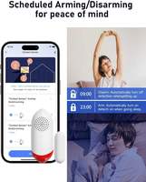Tuya WiFi alarme de porte intelligente congélateur réfrigérateur porte et fenêtre sirène lumière APP alerte notification téléphonique 0-120dB alarme IOT programmée
