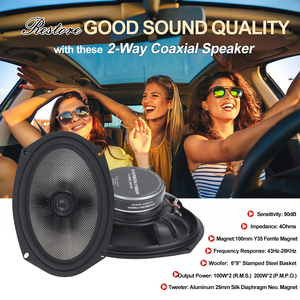 Haut-parleurs coaxiaux pour voiture, système audio stéréo universel pour automobile, en aluminium, haute puissance, <span class=keywords><strong>6x9</strong></span> pouces, Neo - Product Image 2