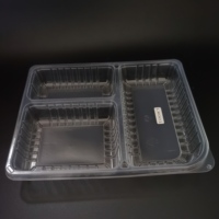 Boîte d'emballage alimentaire jetable en plastique pour le déjeuner à emporter