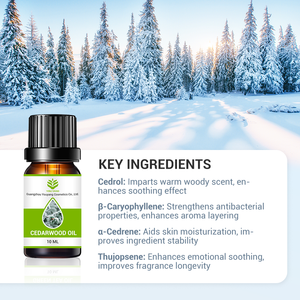 Fournisseur d'huile parfumée en bois de cèdre de haute qualité Prix de gros Huile de bois de cèdre de Moringa Fourniture OEM Huile essentielle de bois de cèdre biologique - Product Image 3