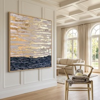Décoration d'intérieur de luxe : Tableau mural grand format en toile texturée fait main, nature morte, avec feuille d'or, peinture d'art moderne pour hôtel et anniversaire