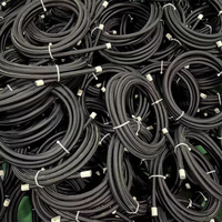 Fengsu installer le raccord PTFE anodisé noir AN8 #8 1/2 AN10 10AN 5/8 E85 Nylon tressé huile carburant ligne PTFE tuyau Kit tuyaux en caoutchouc
