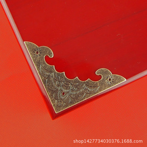 Flat 58mm Bat Shaped Iron <b>Corner</b> <b>Protector</b> Antique Style For Packaging Box Jewelry Storage Oriental Design CB 35 - Product Image 3