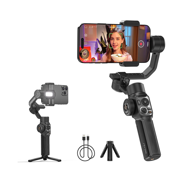Zhiyun Smooth 5S AI Smartphone Gimbal Magnetic AI Tracking Professional 3-Axis Design Phone Stabilizer For Vlogging Content