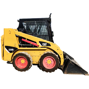 Skid Steer Loader Good Quality Caterpillar 226B 246 Skid Steer Loader with Cummins Engine Rake Attachment - Product Image 1