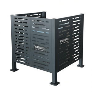 Couverture de clôture extérieure en métal pour la protection de l'intimité 3,5 x 3,5 pieds, ensemble de jardin, dissimulation, design minimaliste W540133742 - Product Image 1