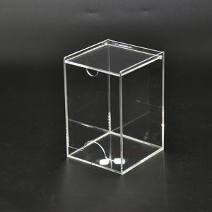 Dispensador de bolsitas de té de acrílico transparente con tapa - Product Image 3