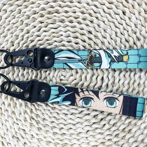 Usine personnalisée 5000 aigle métal porte-clés brodé porte-clés une pièce Anime lanière courte porte-clés en nylon - Product Image 2