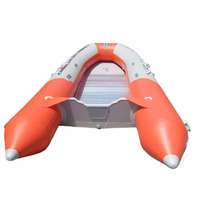 Bateau de pêche gonflable pliable en PVC stable, léger et durable, à large largeur, en tissu anti-déchirure, capacité 12 personnes, pour eaux offshore