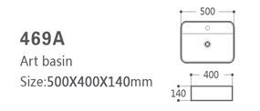 Lavabo Rectangular Moderno de Cerámica Wayon, Lavabo Artístico Ultrafino para Casa Prefabricada Minimalista, Modelo WW-YSSC - Product Image 6