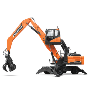 รถตักวัสดุแบบมีล้อ DX270WMH-7 ขนาด 28.1 ตัน 13 เมตร พร้อมระบบไฮดรอลิก สำหรับงานขนถ่ายไม้และงานจัดการวัสดุในลานเก็บท่อนซุง - Product Image 5