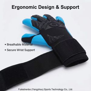 <span class=keywords><strong>Guantes</strong></span> <span class=keywords><strong>de</strong></span> <span class=keywords><strong>Portero</strong></span> <span class=keywords><strong>de</strong></span> Cuero Ajustables <span class=keywords><strong>de</strong></span> 4 mm, Transpirables, Protectores, Unisex, para <span class=keywords><strong>Fútbol</strong></span>, Precios Razonables - Product Image 2