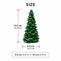 Bougie parfumée en cire de soja LF faite à la main, écologique, en forme de sapin de Noël, avec logo personnalisé, pour chambre et spa