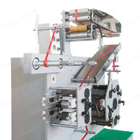 Machine d'impression d'étiquettes en tissu satiné polyester Flexo 1 à 6 couleurs pour étiquettes d'entretien des vêtements