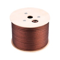 HIFI Audio DMX Consile Haut-Parleur Fil Câble OFC Cuivre 2 Noyau 24AWG Torsadé Blindé Microphone Câble En Vrac 100M XLR Mic Câble Rouleau
