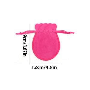 Bolsa de Regalo Personalizada de Terciopelo con Cordón, Bolsa de Joyería de Lujo Personalizada, Bolsa de Embalaje Grande para Collar, Anillo, Pendientes, Pulsera - Product Image 3